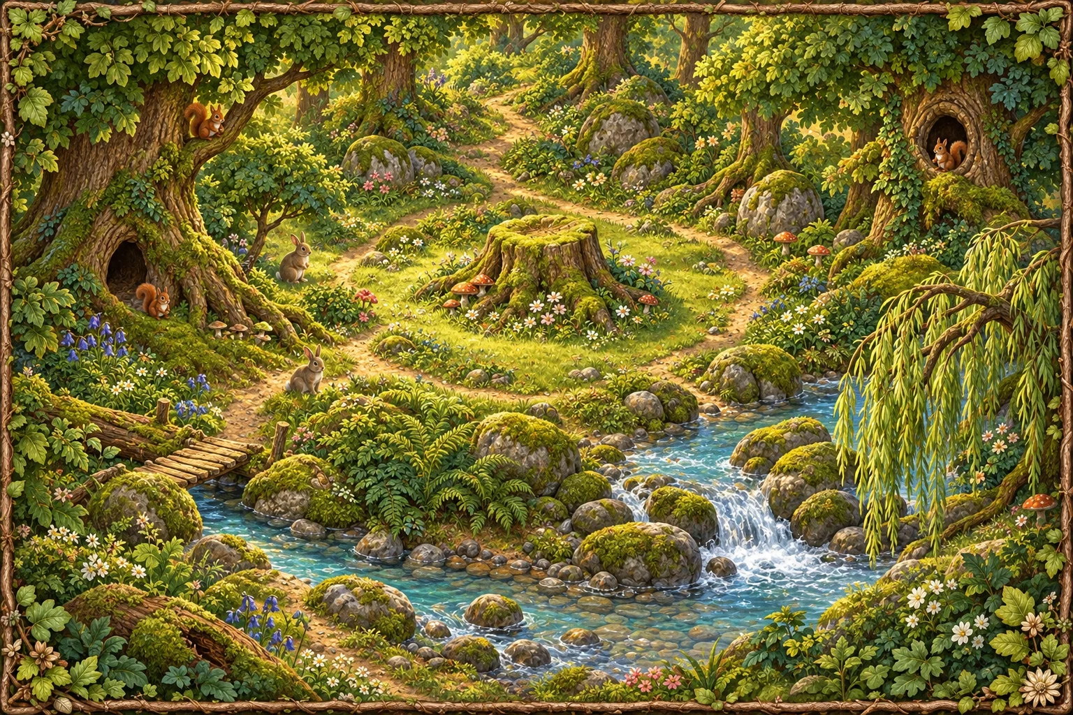 Illustration der Region Wuschelwald